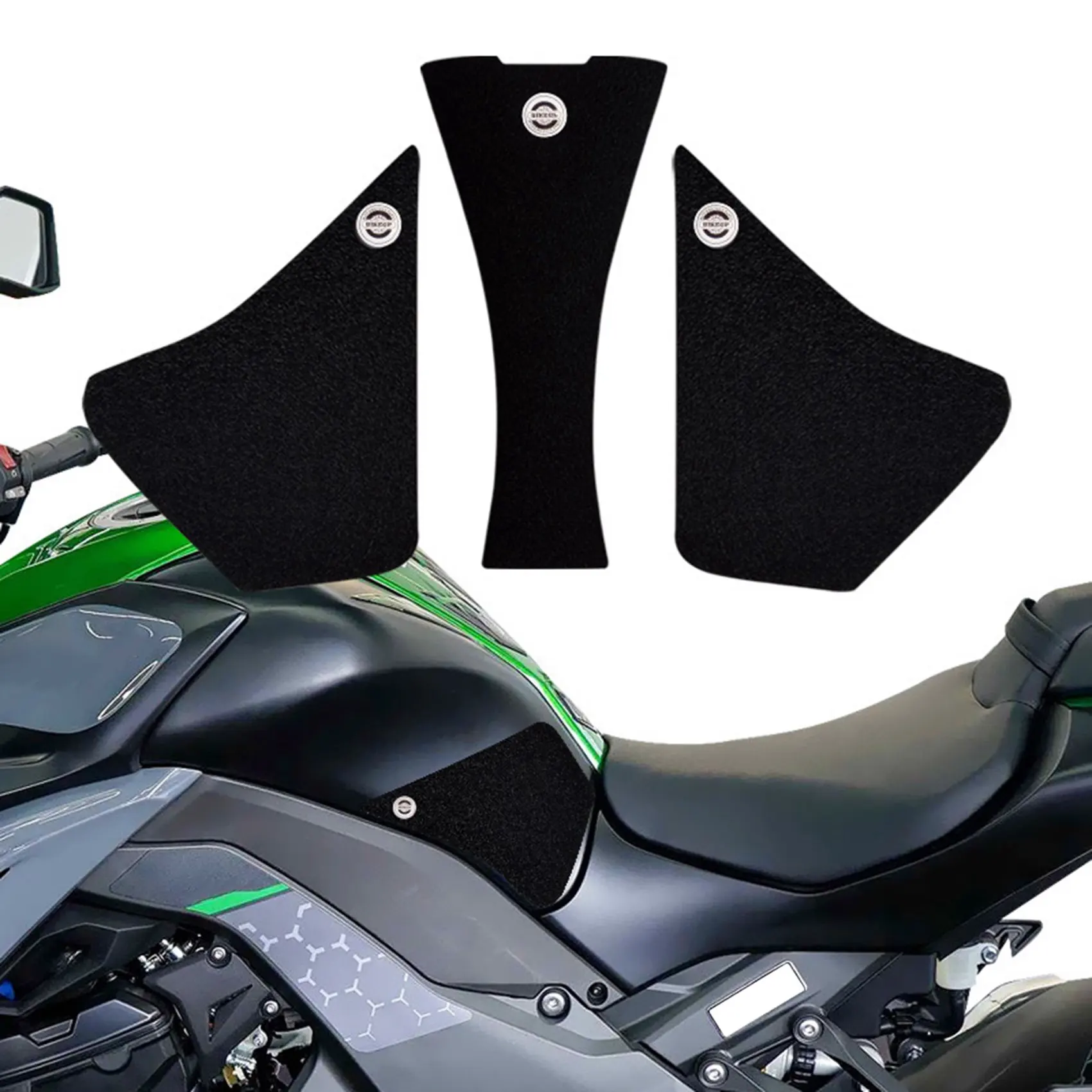 Motorcycle Fuel Tank Traction Pad Rubber Side Gas Knee Grip Protector Decal Stickers for Z1000 2015-2021