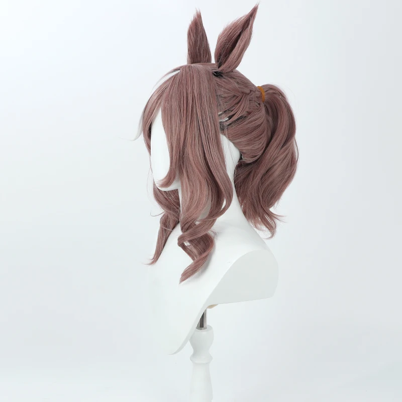 Anime Uma Musume Pretty Derby Matikanetannhauser Cosplay Wig Ears Tail Halloween Party Prop Synthetic Hair Heat Resistant Fiber