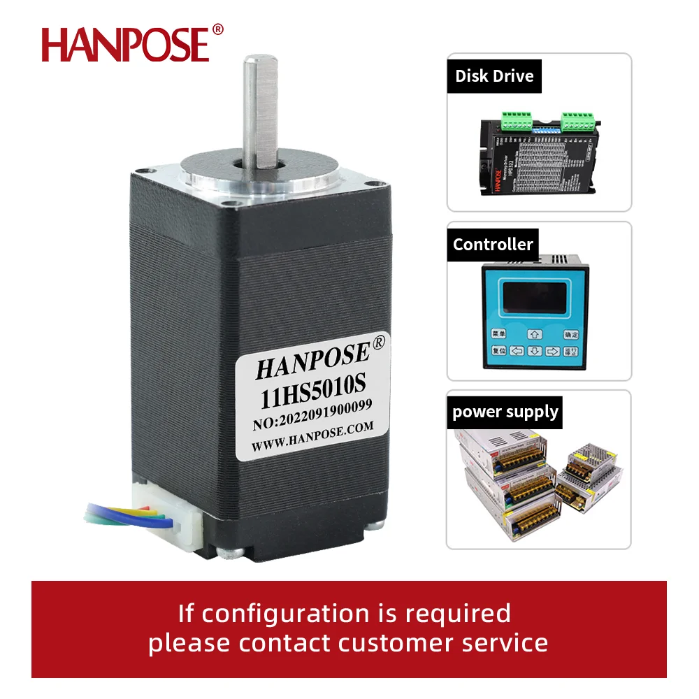 Hanpose 1 шт. NEMA11 шаговый двигатель 0,17 Нм 50 мм 11HS5010 1,8 градуса 50 мм шаговый двигатель постоянного тока для различных инструментов 28 шаговый двигатель