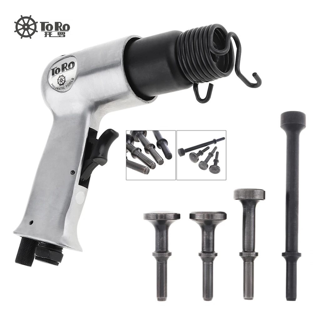 TORO-Air Martelo Ferramenta Pneumática, Pistola Portátil, Gás Pás Air Gun, Pequeno Removedor de Ferrugem, Corte e Perfuração Cinzel, 1,4\