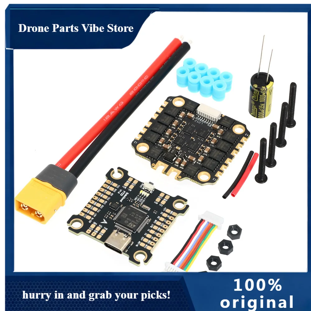 

APSoloGood F722 Flight Controller & BLHELI_S 60A 4in1 ESC F722 60A Stack for FPV Drones Parts