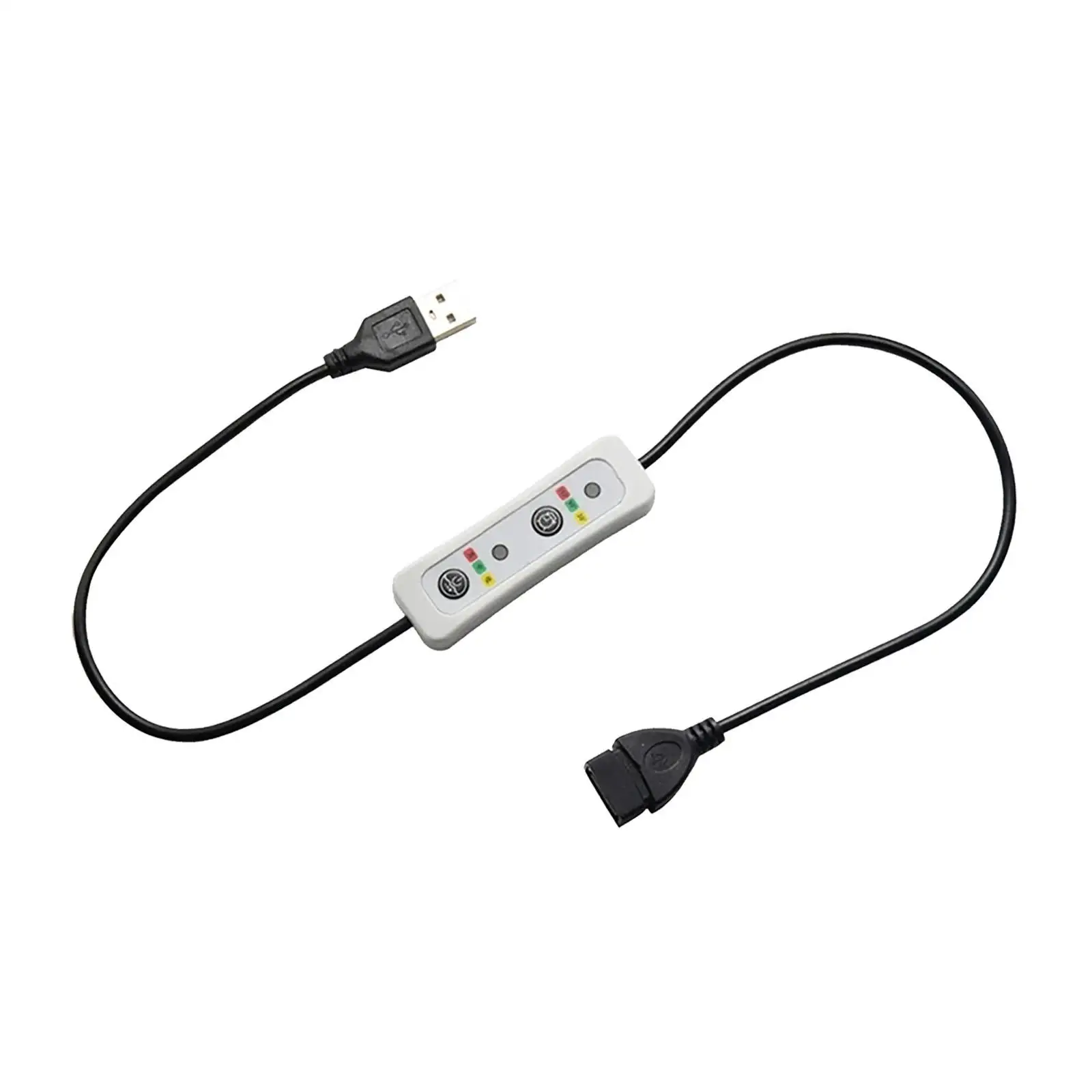 USB Timer Switch Extension Cable 60cm DC 5V Power Timer Cord Controller for LED Strips Lights Ceiling Fan USB Fan USB Lamp Bulb