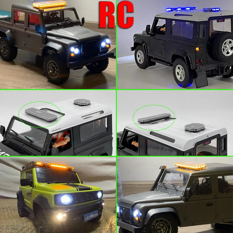 RC Truck BITRC LED Simulation Model Warning Light Roof Light for 1/14 Tamiya SCANIA 770S R620 VOLVO Arocs MAN TGX Car DIY