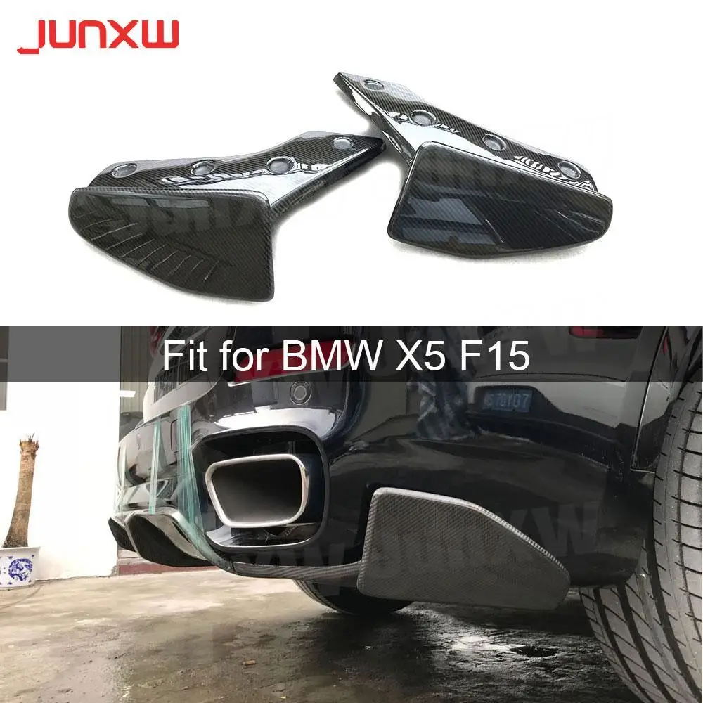 

Carbon Fiber Rear Bumper Splitters Lip Diffuser Aprons Cupwings For BMW X5 F15 M Sport 2014-2018 FRP Bumper Guard