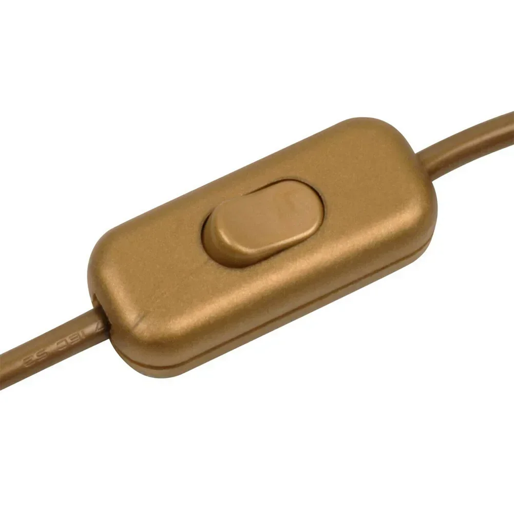 Interruptor de botón 2A 250V 303, lámpara de escritorio, lámpara de pie, lámpara LED, interruptor en línea, carcasa mate, accesorios de