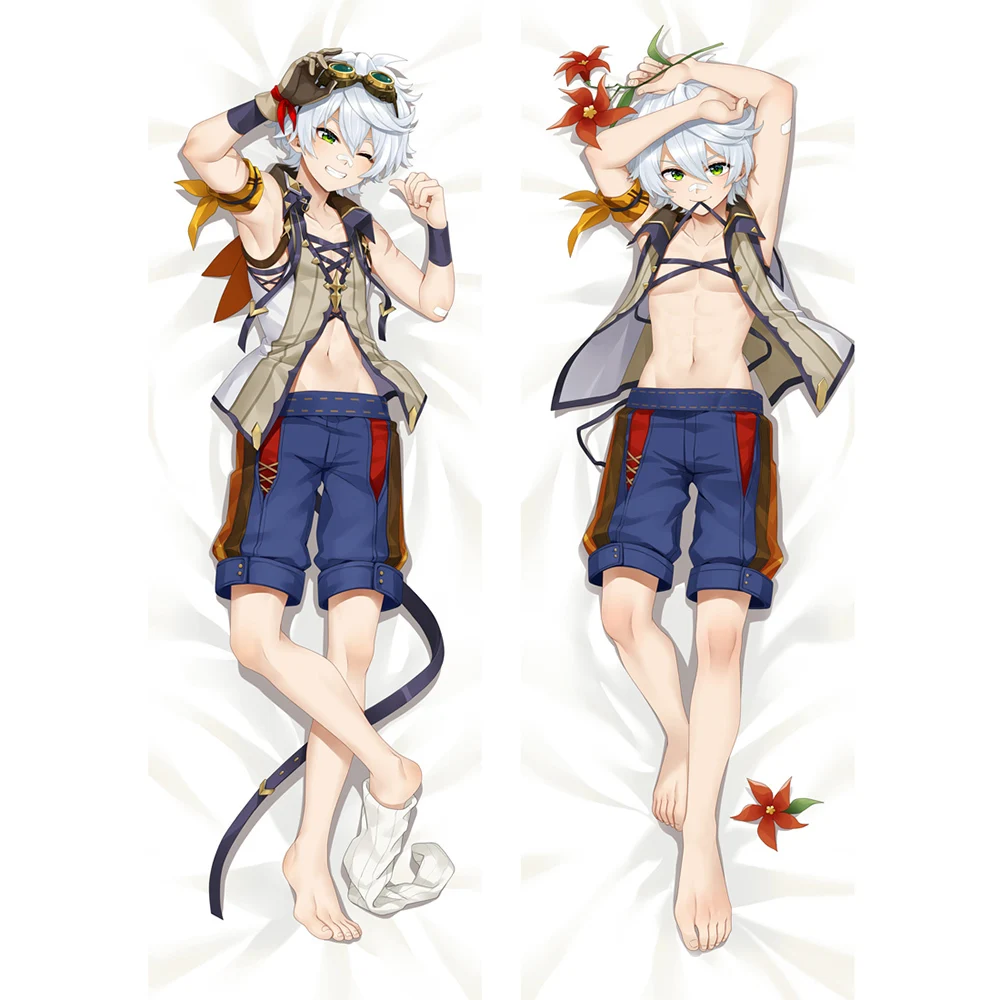 

Anime Genshin Impact Dakimakura Bennett Case Hing Body Pillowcase Bedding Otaku Pillow Cover