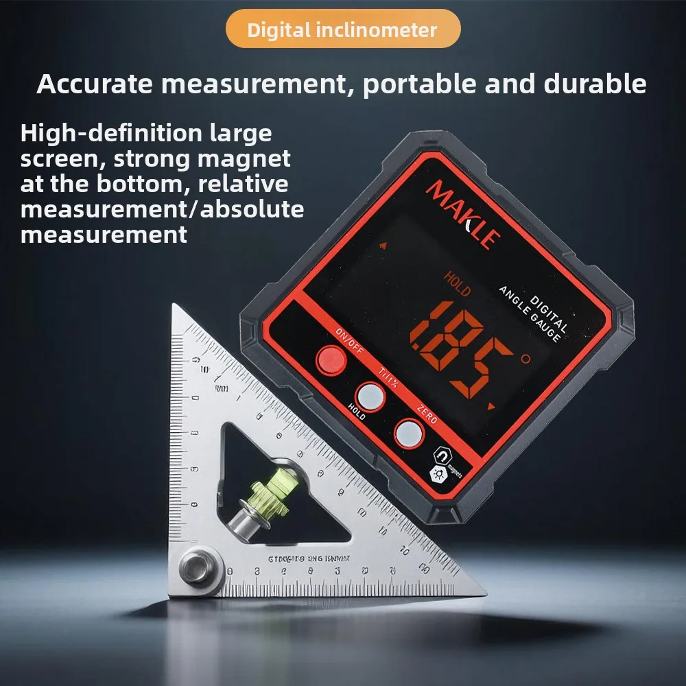 

Инклинометр с цифровым дисплеем, высокоточный электронный инклинометр, угловой ящик, измеритель угла, измерительный уровень наклона