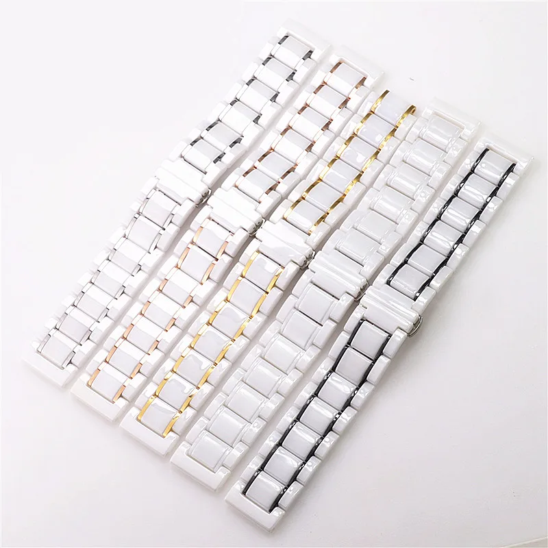 Ceramic Watch Band Fit For Apple Watch Ultra Series 8 6 7 44mm 40mm Iwatch SE 41mm 45mm Steel Strap Bracelet Wristband Belt