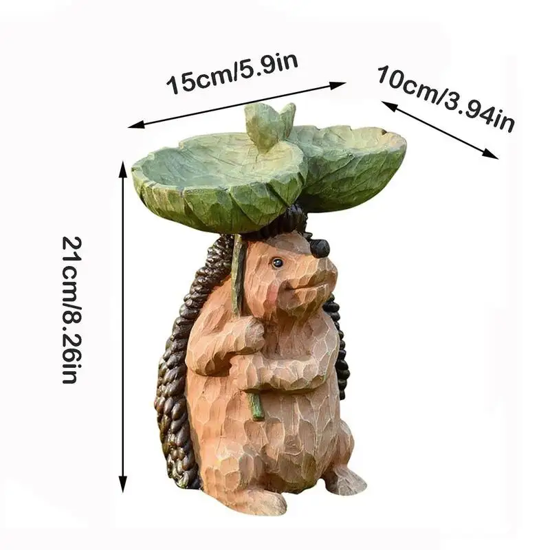 حديقة القنفذ تمثال حمام الطيور الحيوان القنفذ تمثال الطيور حمام السلطانية الراتنج المشهد النحت للخارجية ساحة الحديقة الفناء #6