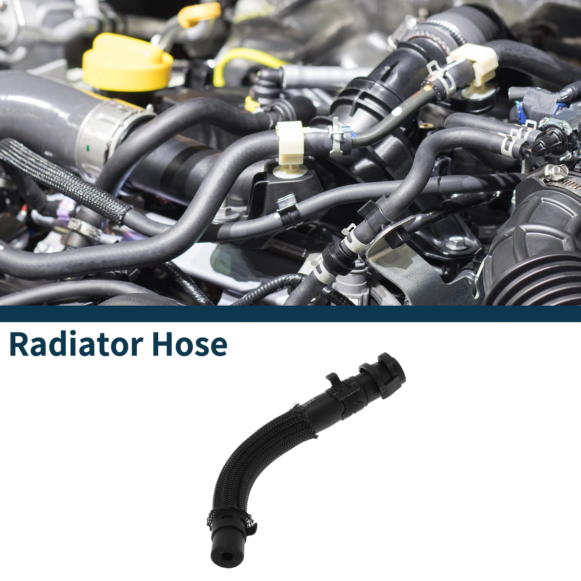 

UXCELL Шланг радиатора Шланг обогревателя для Mercedes-Benz GLA Class 2015-2019 No 2702031882 Резиновый шланг охлаждающей жидкости черный 1 шт.