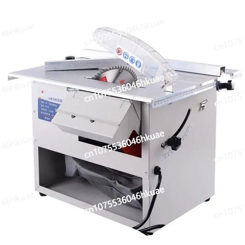 JD-150C Floor Sliding Table Saw Electric Dust-Free Sliding Table Saw Woodworking Floor Miter Cutting Adjustable Speed 1500W