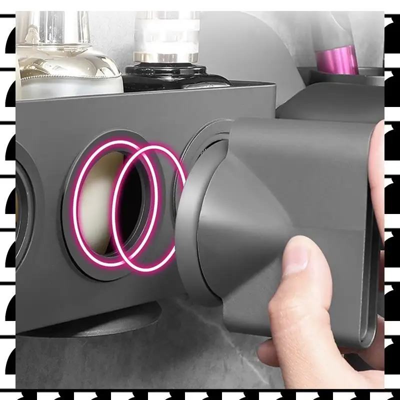 

A44U для Dyson Supersonic Series, стеллаж для хранения фена, настенная полка для хранения с бесплатной перфорацией + насадка для диффузионного стайлера