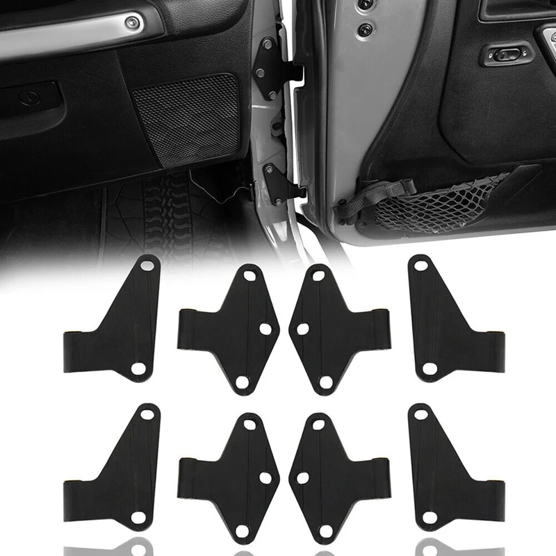 Car Body Side 4 Door Hinges Mount Kit Stainless Steel Parts Accessories For Jeep Wrangler JK 2007-2018