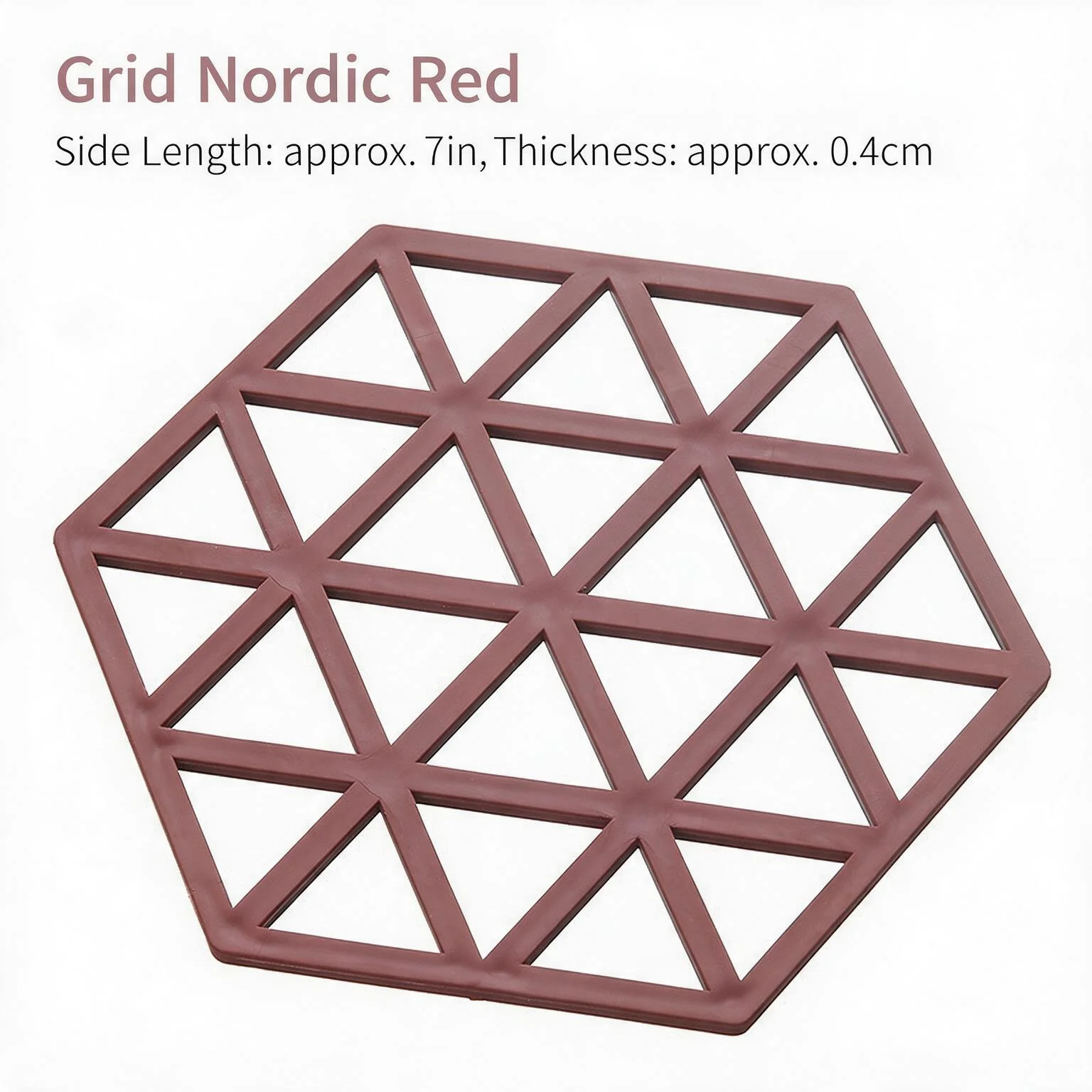 7 Piece Color Random Minimalist Striped Hollow Out Trivet Heat Resistant Anti Scalding Table Mat Non Slip Easy To Clean Multipurpose Countertop Protector For Hot Pots Teacups Home Users Practical Kitchen Dining Coaster Heat Insulation Pad