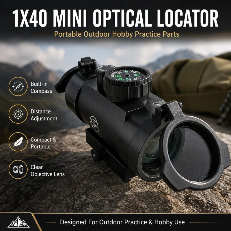 1X40RD Optical View Module Universal 20mm Rail Mount External Navigation Compass Outdoor Hobby Upgrade Accessory