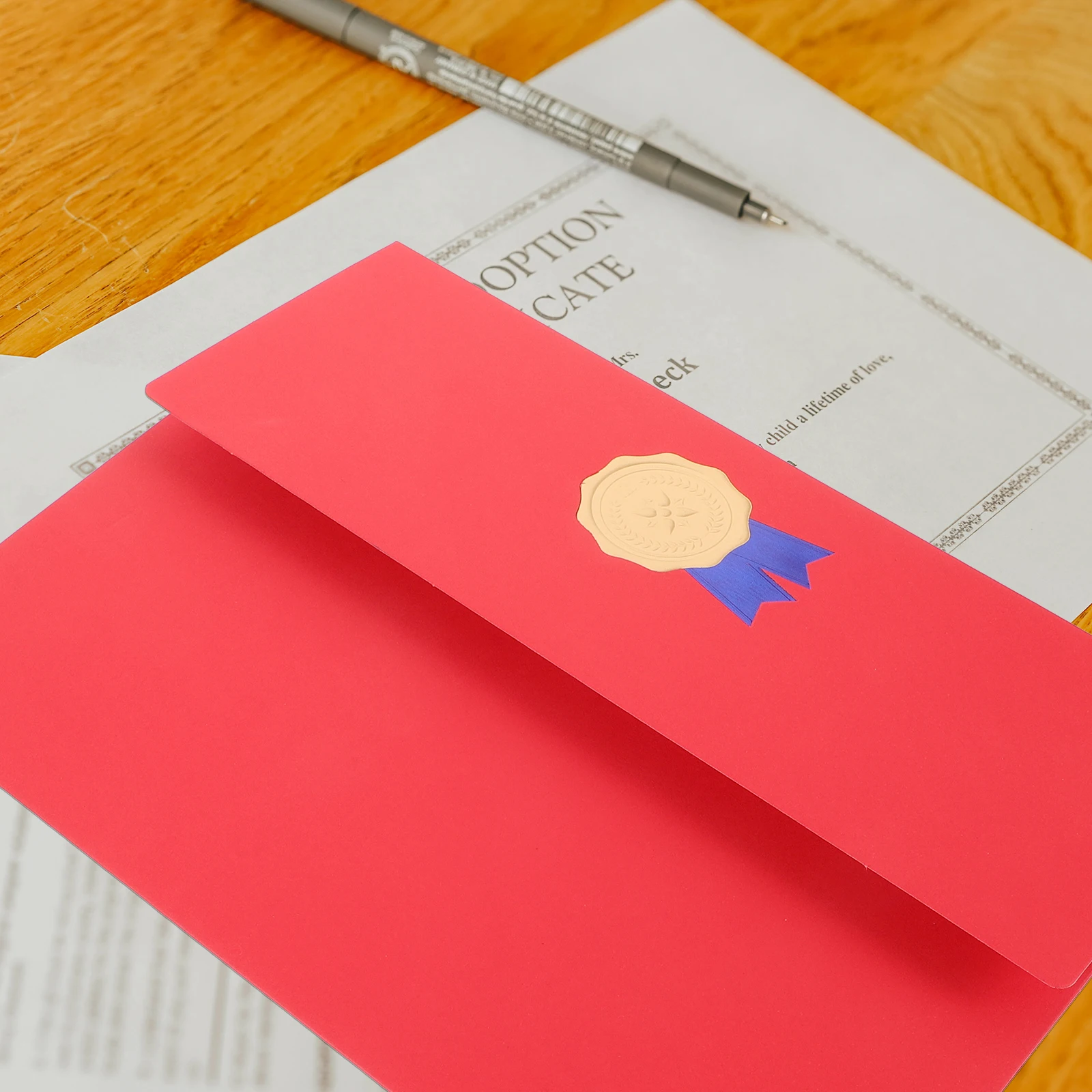 

2Pcs Certificate Book Cover Paper Protective Case for Document Holder Lightweight Portable Easy to Store Diploma Protector