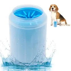 Pet Foot Wash Cup Soft Silicone Comb Cat Paw Cleaning Cup Dog Foot Cleaner Portable Dog Bathing and Cleaning Supplies