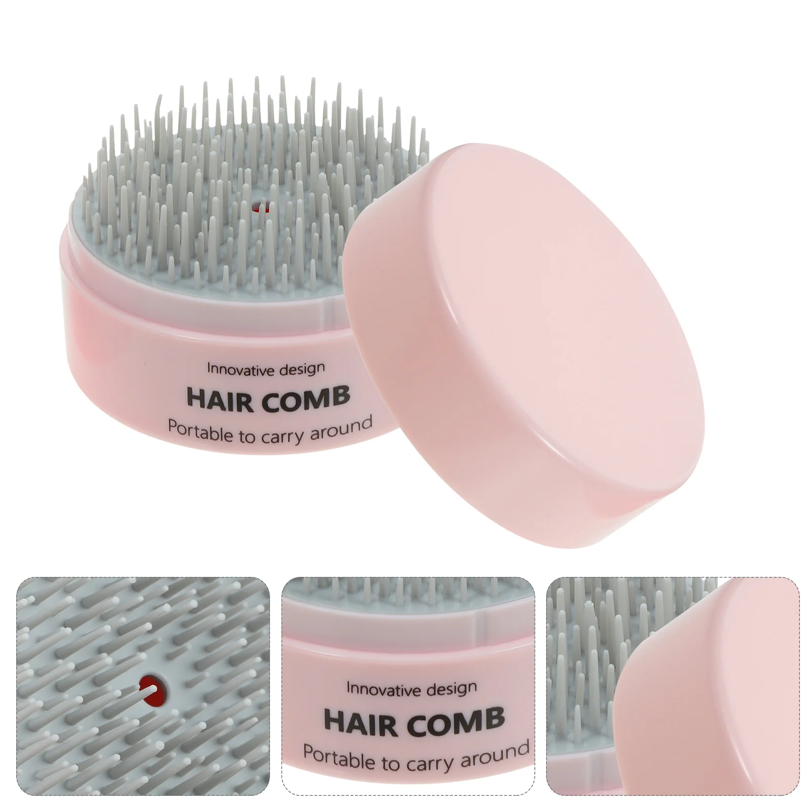 

Paddle Hair Brush Women Massage Comb Massaging Travel Detangling Mini Hairbrush