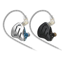 KZ ZAX 7BA+1DD 16 Unit Hybrid Headset HIFI Metal Monitor In-ear Earphones Dj Music Earbud Earphones KZ ZSX AS16 CA16 BA8 VX C12