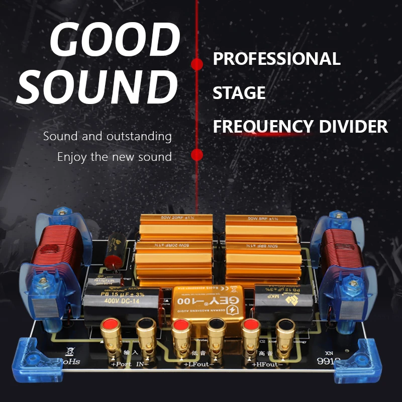 2 Way Speaker Crossover Frequency Divider Module Frequency Loudspeaker Hifi High End Repair Two Bass and Treble Dj Accessories