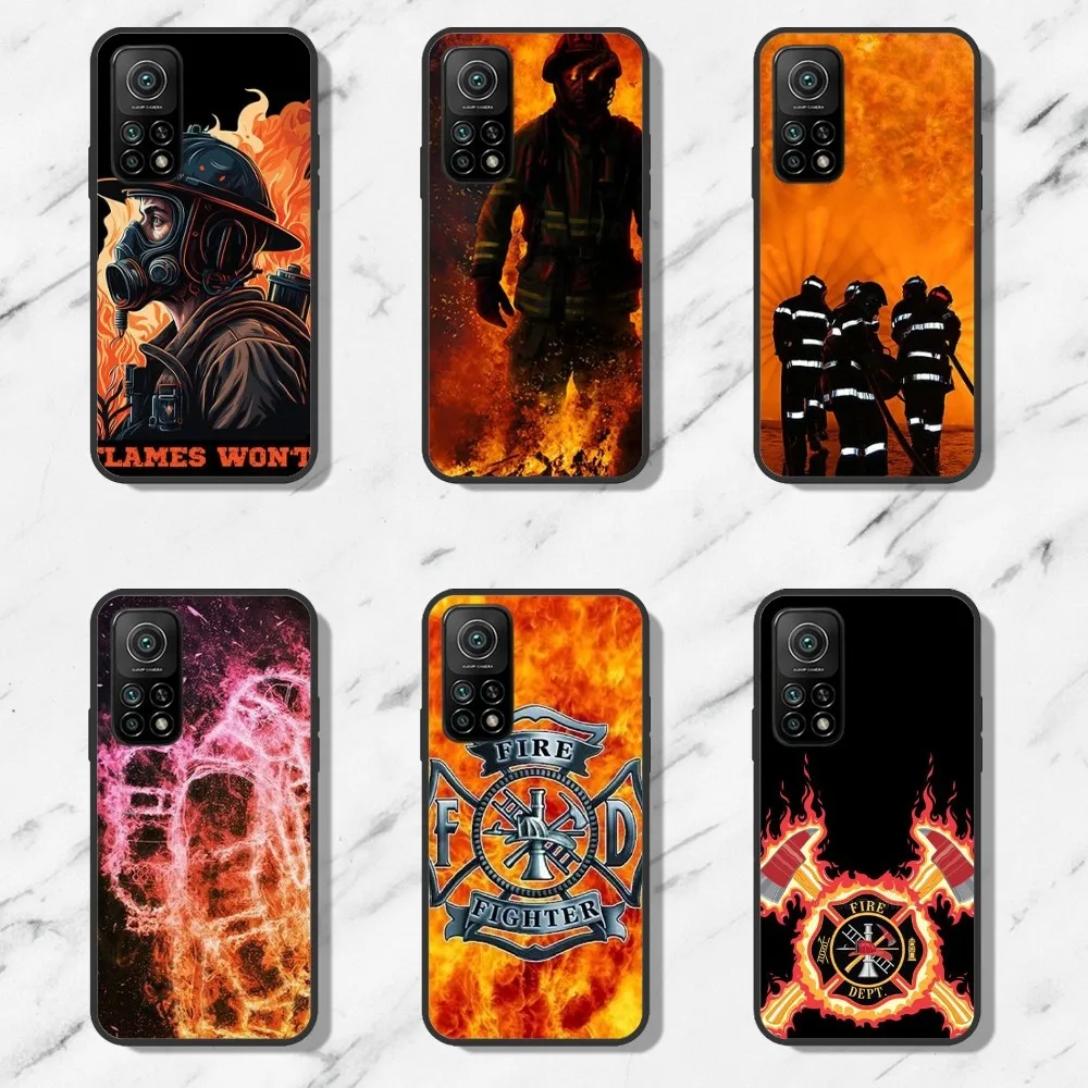 F-Firefighter H-Heroes Phone Case For Samsung Galaxy S21 S22 S23 S24 Ultra S20 Lite S30 Note Black Shell