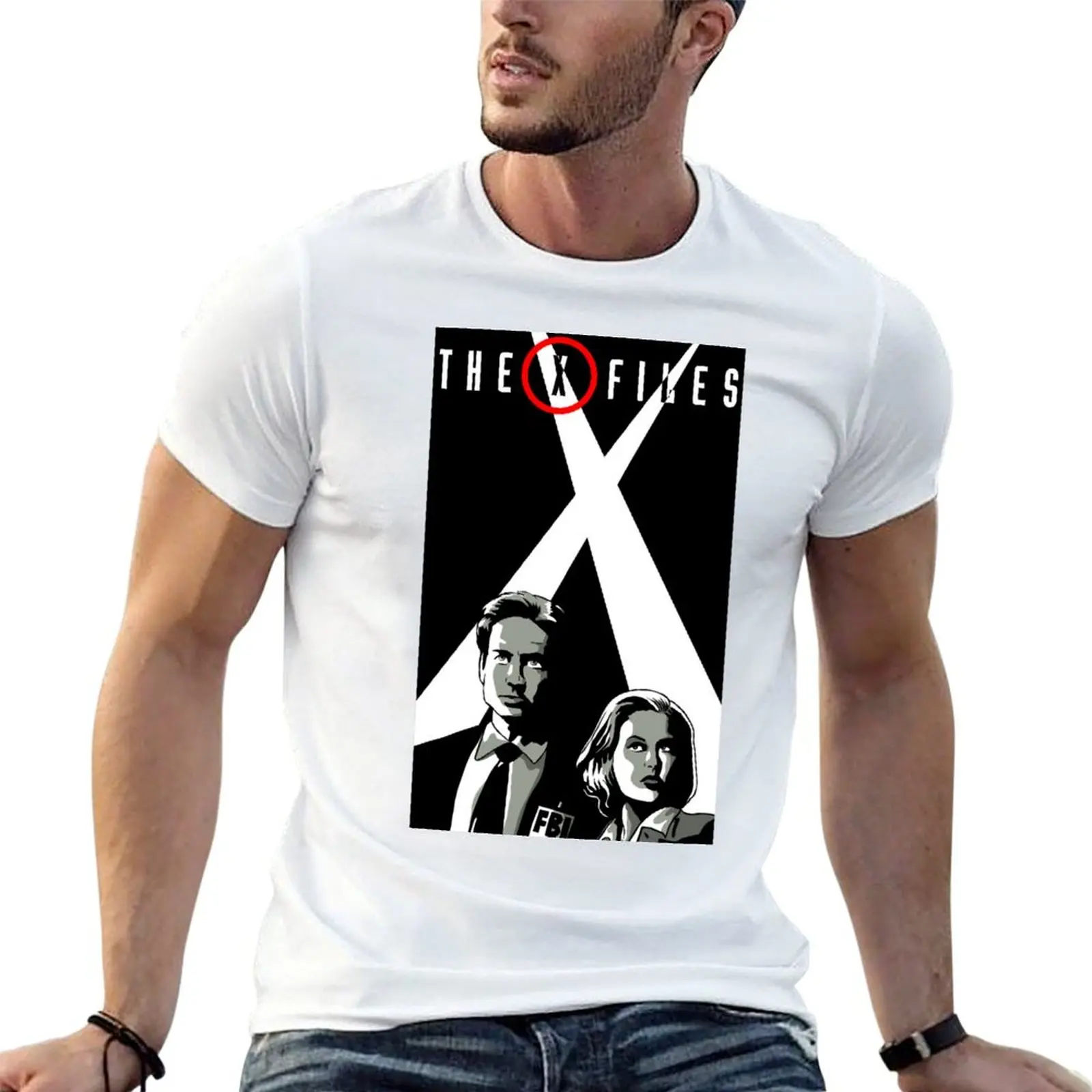 The X Files - Comic Art T-Shirt Big and Tall Loose Fit T-Shirt