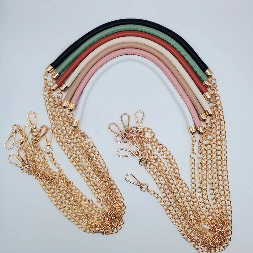 Ремешок через плечо из ПУ кожи для снижения давления, простой однотонный Сменный ремень на ремне, цепочка для сумки