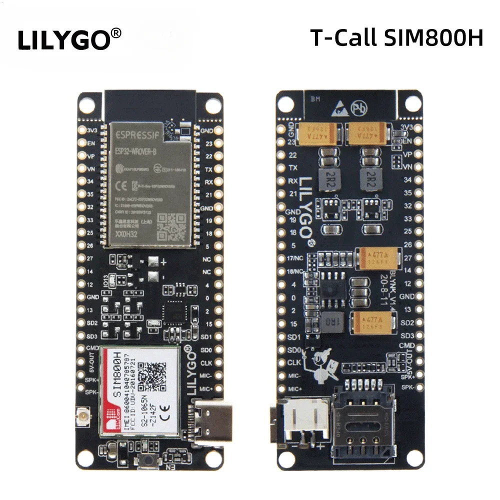 

LILYGO® TTGO T-Call V1.4 SIM800H Development Boards ESP32 Wireless Module SIM Antenna WiFi Bluetooth Expand Board for Arduino