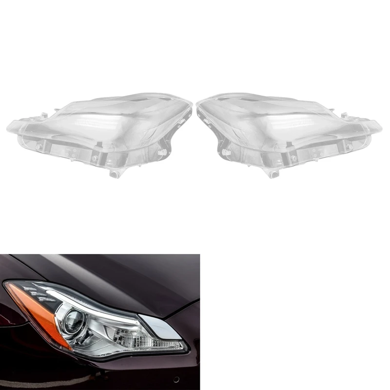 For Maserati Quattroporte 2013-2017 Headlight Shell Lamp Shade Transparent Lens Cover Headlight Cover