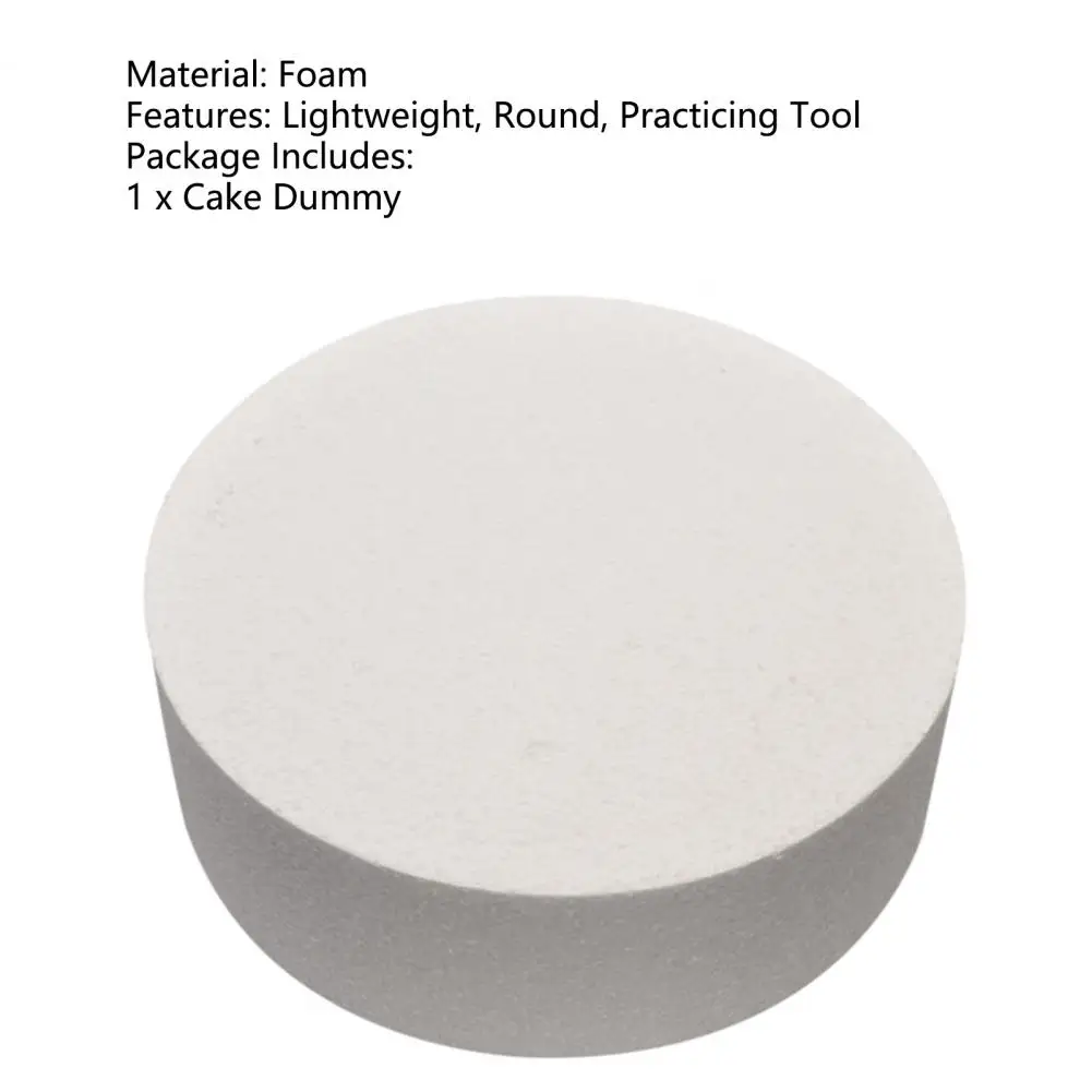 4/6/8/10/12 inch DIY Cake Embryo EPS Prosthetic Round Polystyrene Foam Cake Model Dummy sugarcraft Kitchen Accessories
