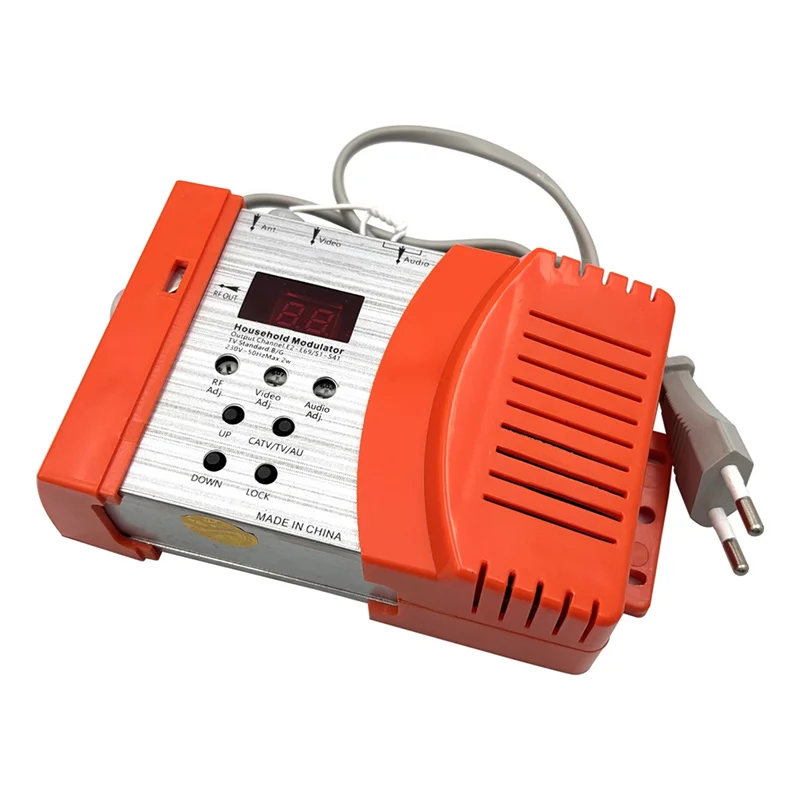 Modulator RF A90P Cyfrowy do PAL NTSC Format HD Interfejs Multimedialny AV do RF Konwerter do Telewizora Domowego Wtyczka EU