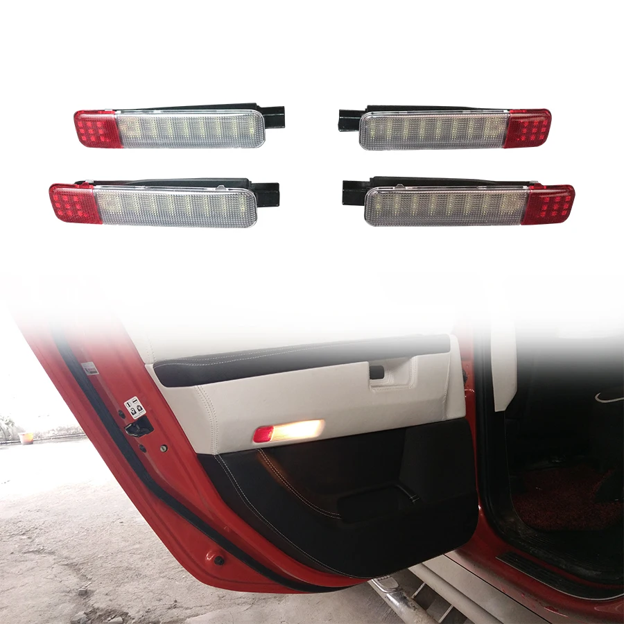 

Interior Door Panel LED Lamp Lights For Hummer H2 2003-2009 Welcome Lamp Parts Red White Car Decorative Light Accessories