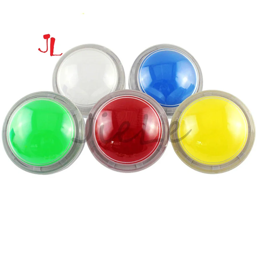 

Push Button Switches for Beat Music Game Machine, LED Lights Button, Illuminated Self Reset, 100mm, 5V, 12V, 2Pcs