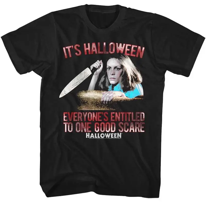 Halloween Good Scare Black Adult T-Shirt