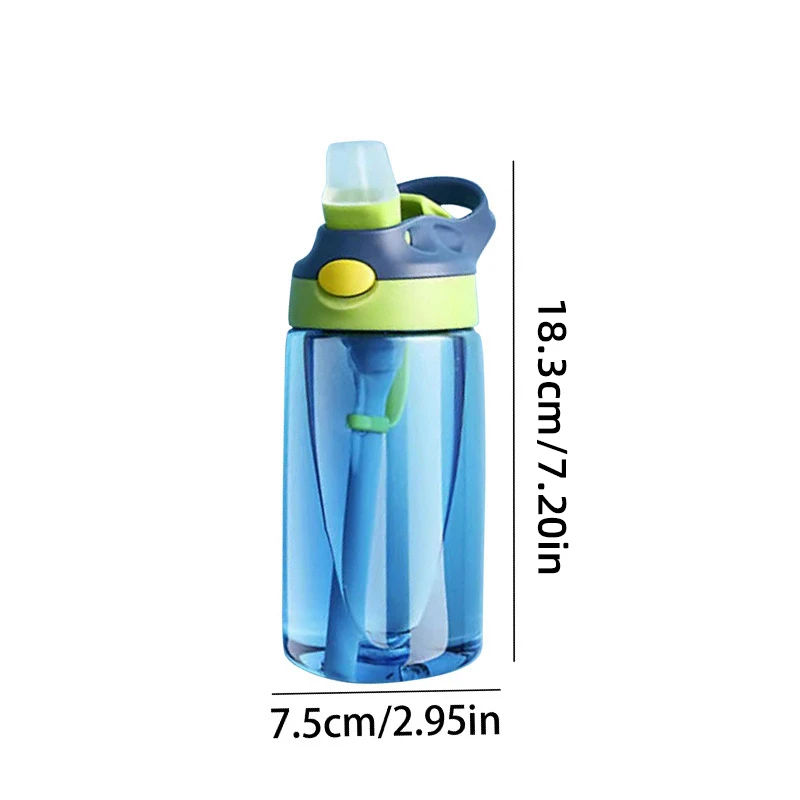PersonalizedKids Water Bottle, Custom Name Flip Top Straw Cup, Cute Ghost Portable Drinking Bottle For Boys Girls Halloween Gift view 2