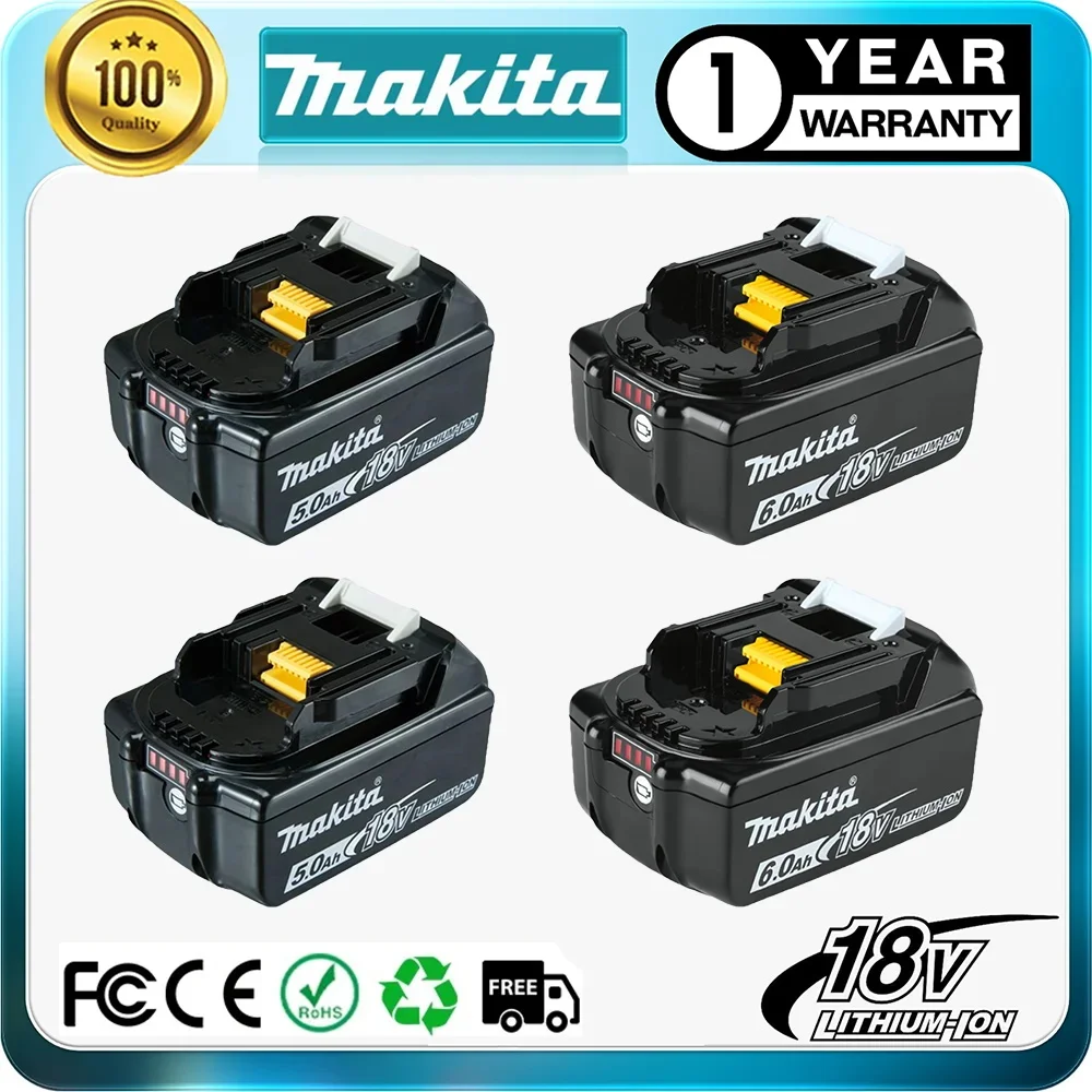 

100% Genuine/Original Makita 18v battery bl1850b BL1850 bl1860 bl 1860 bl1830 bl1815 bl1840 LXT400 6.0Ah for makita tools drill