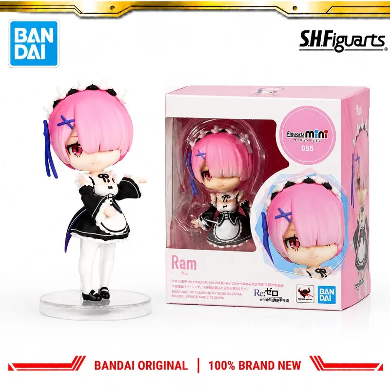 En stock, figurine d'action Bandai Original Figuarts Re Life In A Different World From Zero Lamu, modèle de poupée, neuve, en boîte, anime