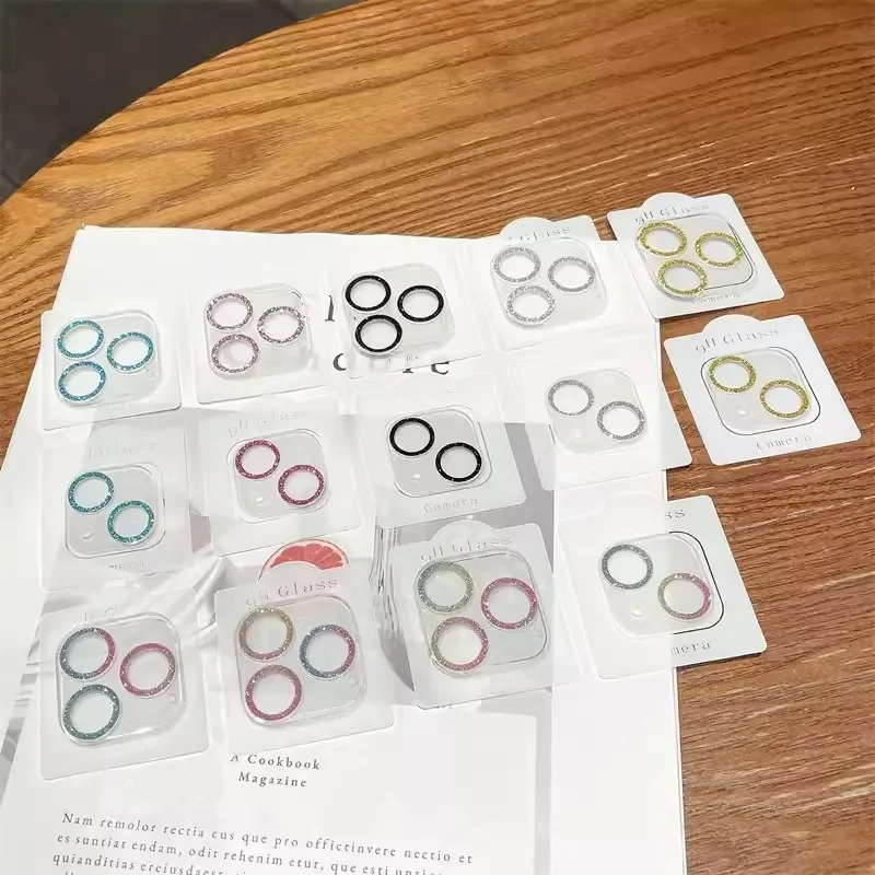 

2-3 шт., защитное стекло для объектива камеры для IPhone 15 16 Pro Max, кольцевое защитное стекло для камеры, блестящий чехол для объектива, пленочная крышка 15 16 PRO MAX