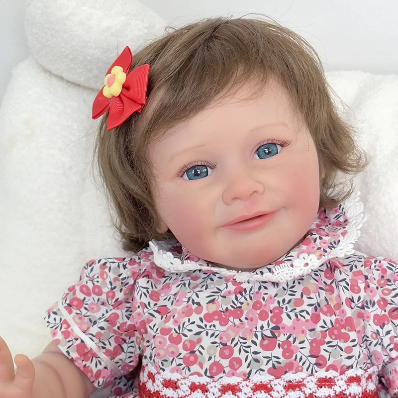 60cm Reborn Dolls Zoe Soft Siliconen Reborn Handmade with Genesis Paint Visible Veins Multiple Layers Art Doll for Kids Gifts