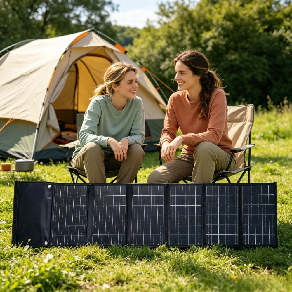 Outdoor Picnic Camping 50W 90W Portable Foldable Solar Panel Charger Dual USB DC Output Waterproof For Cycling Hiking Drone