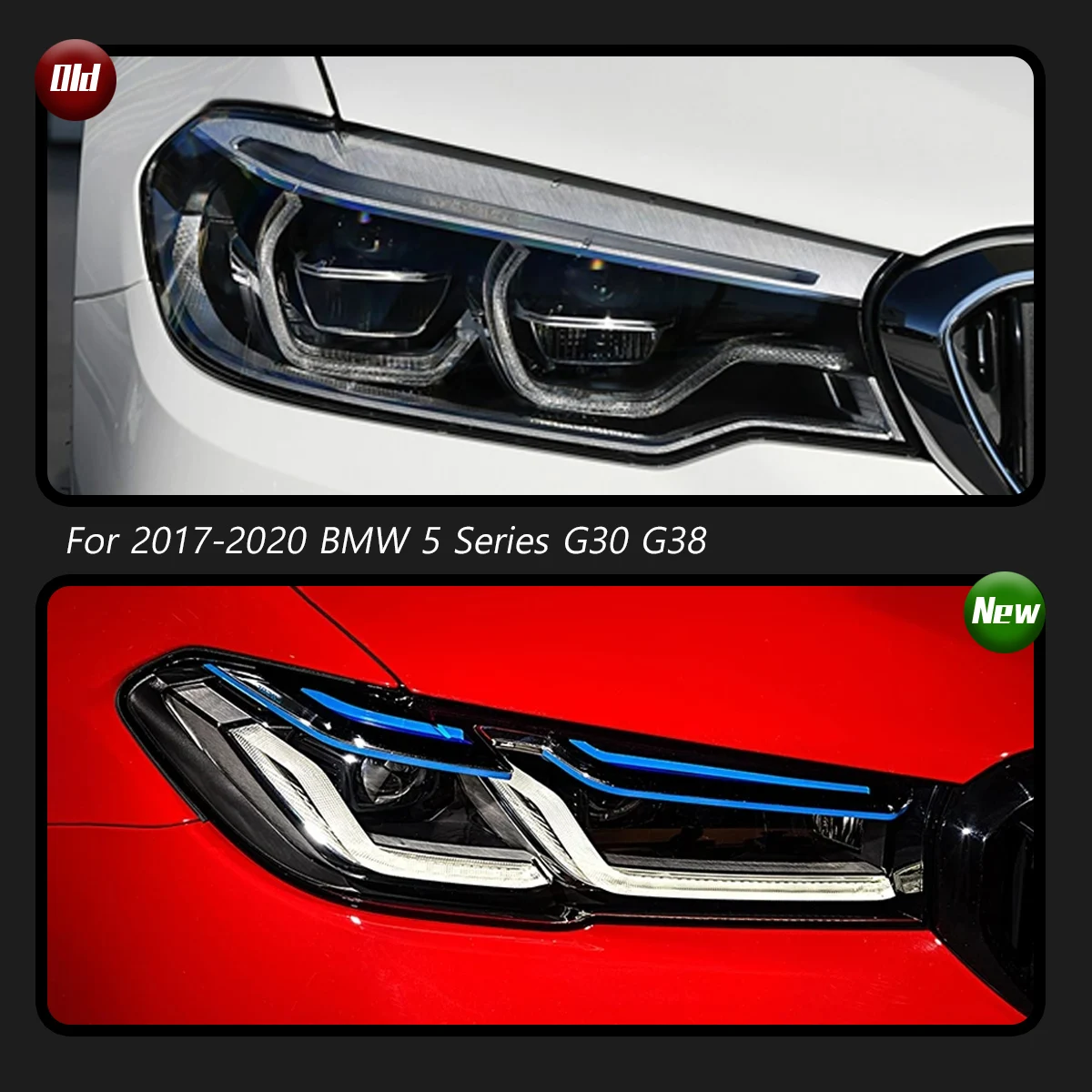 Car Lights FOR BMW 5 Series G30 G38 Headlight 2017-2020 LED Projetor head Lamp Daytime Running Light Automotive Accessories