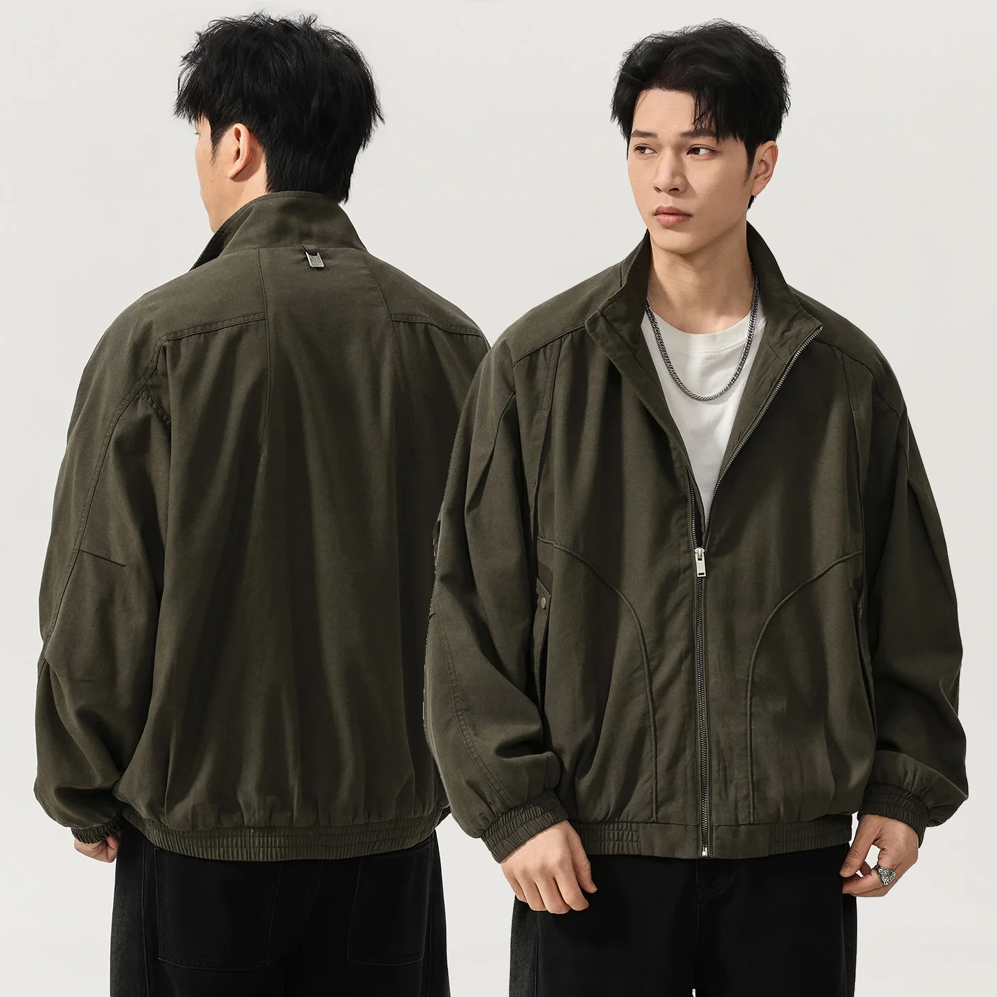 

Мужская куртка Cityboy Japan Streetwear AMEKAJI: модная свободная повседневная куртка-карго для весны и осени, техно-стиль, верхняя одежда