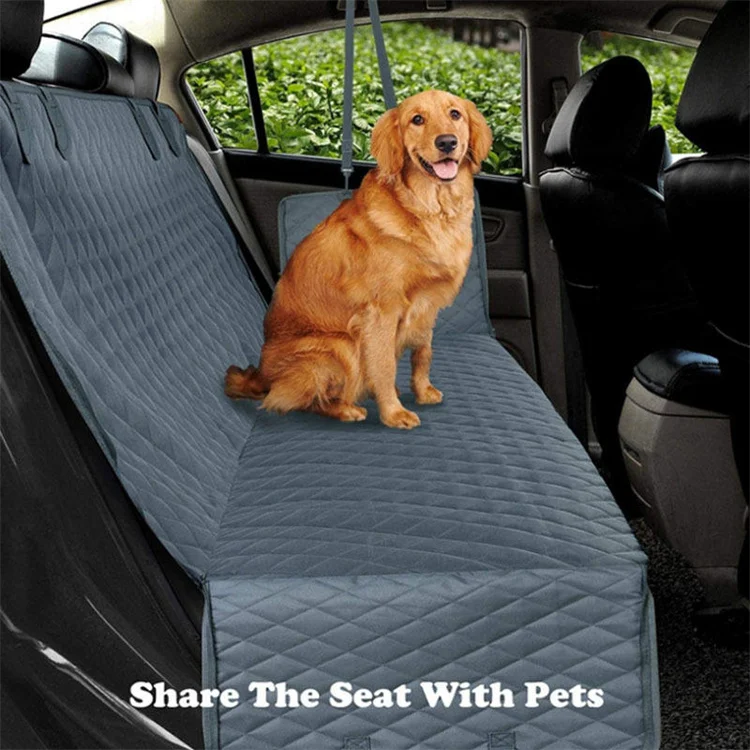 Waterproof Dog Car Seat Protector with Door Protection New Design Hard Bottom Car Seat Cover for Dog Travel Printed Pattern