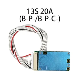 BMS 13S 48V 15A 20A 18650 scheda di protezione della batteria al litio scheda di carica/porta separata 2-in-1 per la bici del veicolo elettrico