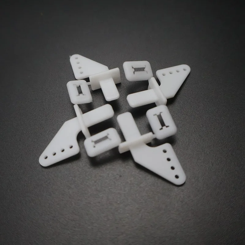 10/20pcs Nylon Pin Horns 21x11 mm (4 Hole) For RC Model Airplane Parts Remote Control For Electric Plane Aeromodelling RC Parts