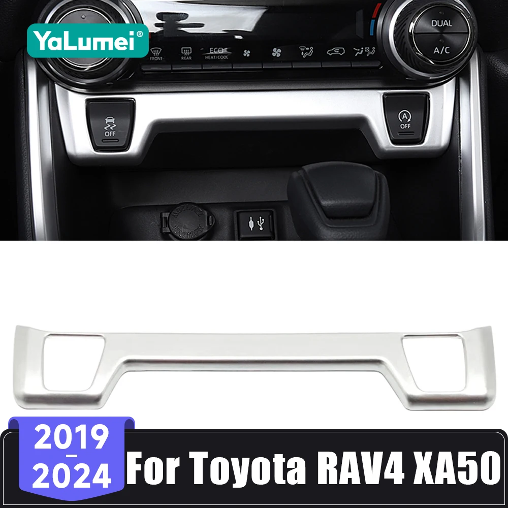 Für Toyota RAV4 XA50 RAV4 Hybrid 2019 2020 2021 2022 2023 2024 Auto Zentrale Steuerung Abdeckung Panel Sitz Wärme Taste trim Aufkleber