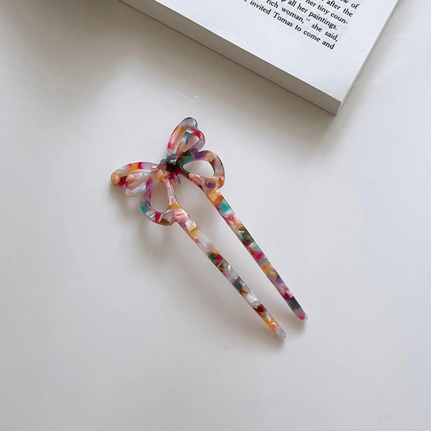 

Новая простая U-образная заколка для волос из ацетата, заколки для волос с французскими бабочками, модные украшения для волос, аксессуары для женщин