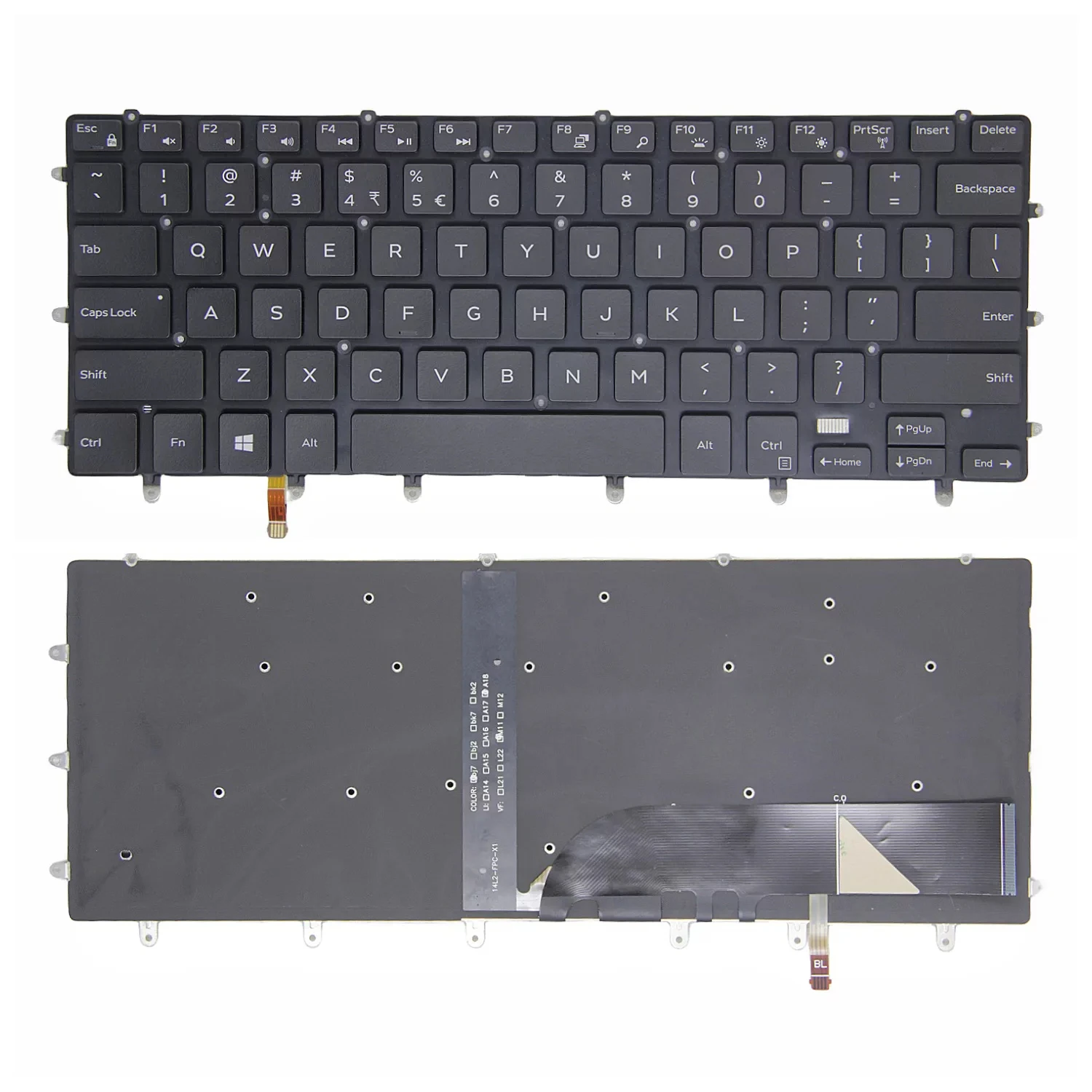For Dell 9550 9560 9570 M5510 7558 7568 P56F 7590 5530 Keyboard