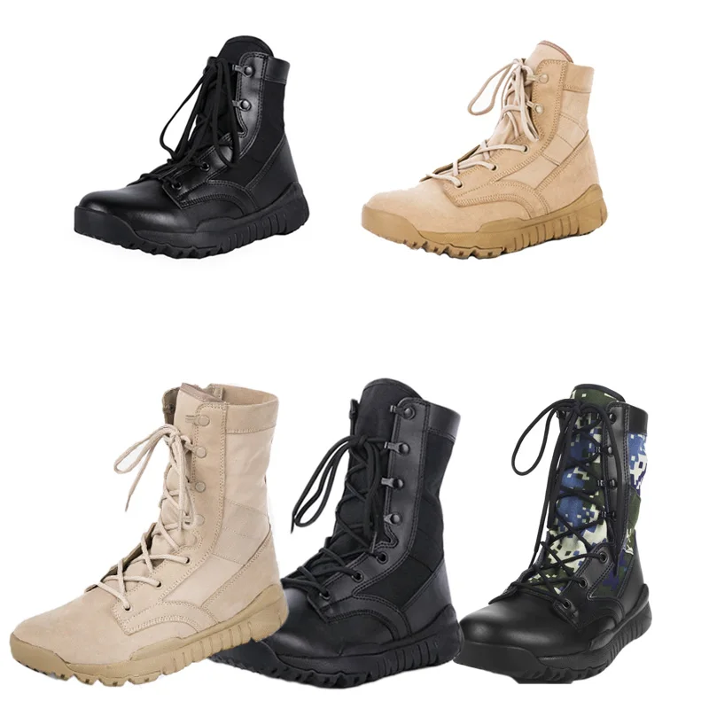 Picture 3: Ultra-Light Summer Tactical Boots CQBSWAT Low-Top High-Top Climbing Training Boots Breathable Special Forces Mountain Trainin...