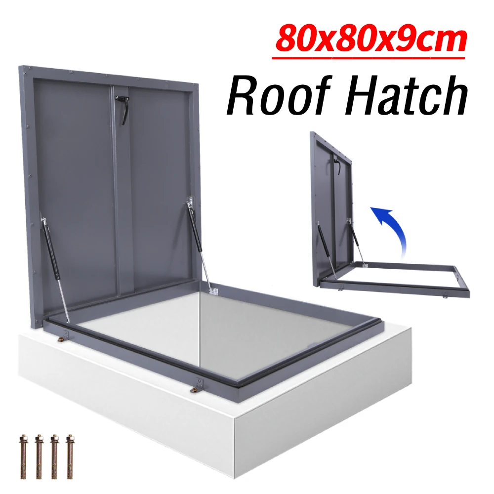 

Roof Access Hatch Square Roof Security Door Galvanized Steel Attic Skylights Roof Hatch Vent Access Door Suitable for Industry